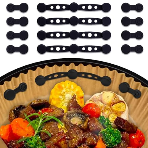 Torven [Pack 2/4] Imanes de Silicona para Papel de Hornear Airfryer - Evitan que el Papel Cubra los Alimentos, Accesorios para Freidoras de Aire Ninja/Philips/Cosori