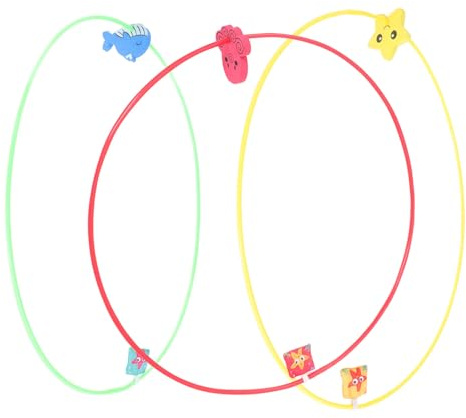 HONITANO Lot de 3 Anneaux de Plongée pour Piscine 80 CM Jouets de Plongée pour Garçon et Filles Accessoires de Piscine Colorés Jeu D’Entraînement Aquatique Estival pour Activités