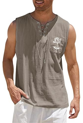 Camiseta Tirantes Hombre sin Mangas de Color Liso Ropa Deportiva Secado rápido Holgados Casual Tank Top Interior Funcional Fiesta Extravagante Ideal para Running Diario