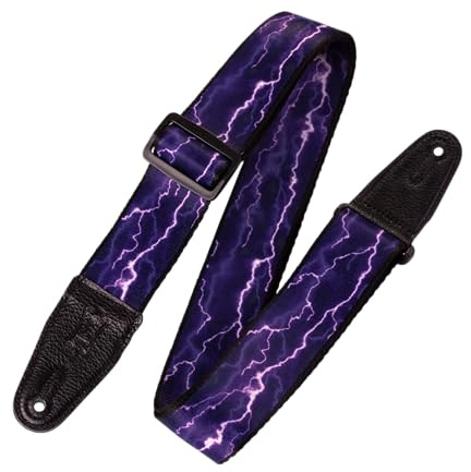 Levy's 2-inch Polyester Guitar Strap - Lightning
