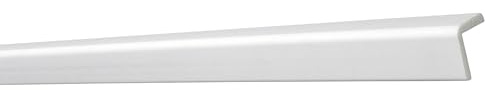 Decosa Winkelprofil WP30 - Edle Stuckleiste in Weiß - 5 Leisten à 2 m Länge = 10 m - Zierleiste aus Styropor 30 x 30 mm