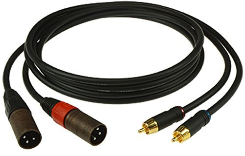 Klotz AL-RM0090 Audiokabel XLR male - Cinch Stecker 0,9 m, 2 Stück