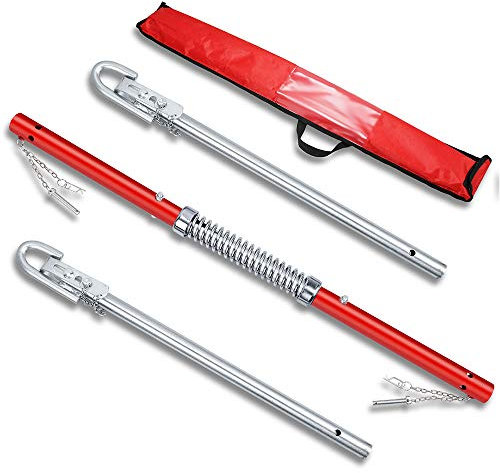 Anbull Barra di Traino Auto Zincata 3pz, con ammortizzatore a molla, lunghezza di traino 185 cm, portata massima: 3000 kg