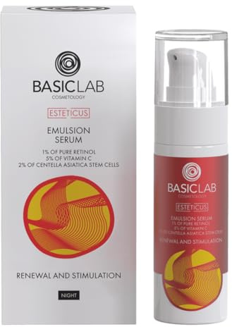 BasicLab Dermocosmetics Erneuerndes Gesichtsserum 30 ml Für trockene Haut und Mischhaut, Revitalisiert und nährt die Haut