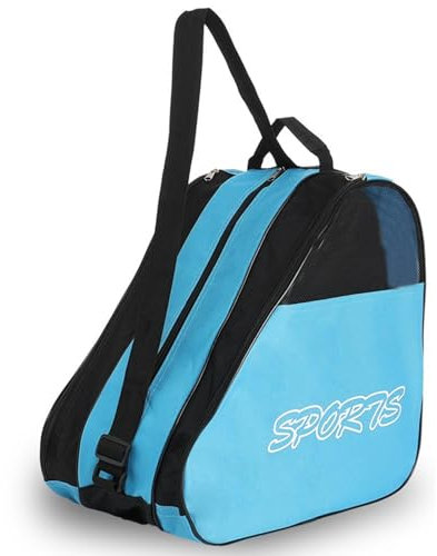 Zuasdvnk Bolsa para patines de hielo para adultos con correa ajustable para patines de hockey sobre hielo para hombre y mujer