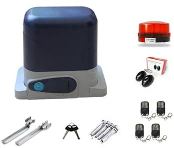 Motore per cancello scorrevole, 800KGS Operatore elettrico della porta azionamento automatico della cremagliera scorrevole residenziale con telecomando for il controllo app apri sistema di controllo a