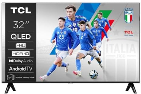 TCL TV QLED 32S5K 32? Full HD Smart TV Google TV Dolby Audio WiFi Bluetooth