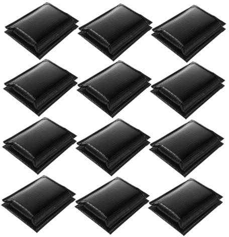 DOITOOL 50 pièces Lot de Enveloppes Matelassées Noires à Bulles Protection Rembourrée pour Expédition Sécurisée de Vêtements et Accessoires Résistant Aux Chocs Humidité