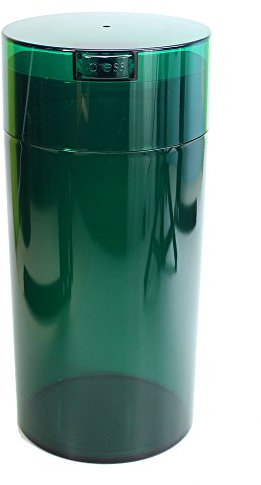 Tightvac Vakuumversiegelter Behälter, 142 g bis 680 g, Smaragdgrün getönter Körper/Kappe