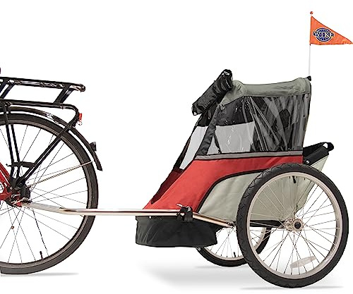 Wike Junior Children's Bike Trailer - Cherry Red