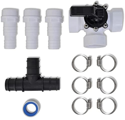 vidaXL Bypass Set para Piscina Calefacción Solar Set Calefacción Spa Accesorio