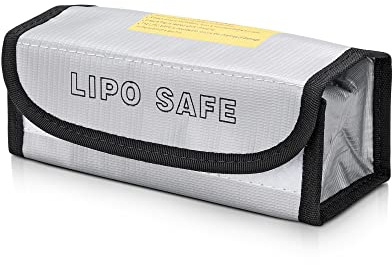 kwmobile Custodia Porta Batterie - Borsa PVC Laminato Fibra di Vetro - Contenitore Portabatterie - Protezione Batteria