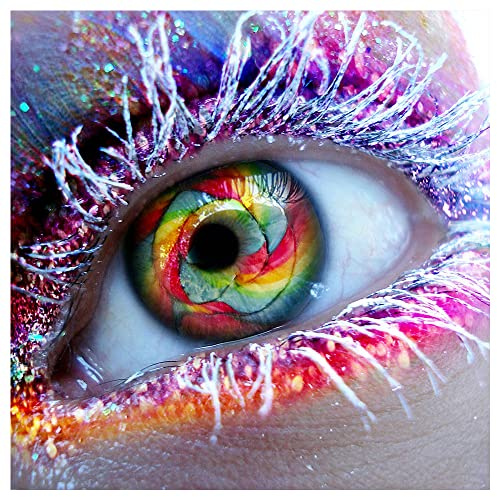 DCIDBEI Square Diamond Painting Pictures Large 40 x 40 cm 5D Diamond Painting Square Stones with Diamond Painting Eye Accessories Painting by Numbers Embroidery Cross Stitch Craft Eyes Adult Mosaic