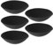 PRETYZOOM 5 Paare Runde BH-Pads in Übergröße Sport-BH-Polster Aus Polyester BH-einsätze Drücken Nach Oben Brustvergrößerer BH-Sport BH-körbcheneinsätze BH-polstereinsatz Bikini Rand Runden