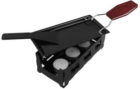 TINEASUR Fundidor De Queso Para Acampar Sartén Antiadherente Parrilla Portátil Multifuncional Raclette De Mesa