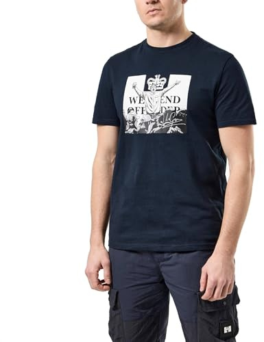 Weekend Offender Leo Gregory Mono T-Shirt, Navy, L
