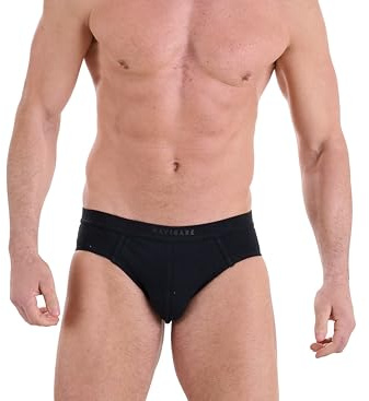 Slip Uomo – Pack da 6 – Jersey Cotone Elasticizzato – Nuova Collezione 2025 – Bianco/Nero/Assortiti