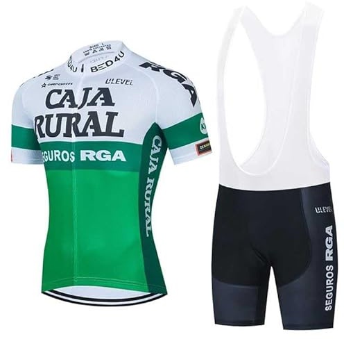 assocauicy Conjunto Ciclismo Hombre Maillot Culotte con Gel 4D para MTB Ruta Equipación Transpirable Ultra Cómoda