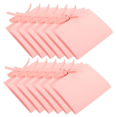 Gadpiparty 12 Piezas Bolsa de Almacenamiento de Joyas Bolsas de joyería de Terciopelo Saco de joyería Bolsas de joyería con cordón Saco de Terciopelo Franela Rosa