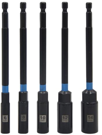 Power Nut Driver Trapano Bit Inserto 1/4 Pollice Fusto Impianto Risata Presa Adattatore Bullone Driver Strumento di Riparazione Per Cacciavite Elettrico Lunghezza Estesa Bit Presa