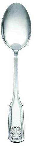 Thunder Group Flatware-Sea Shell stainless steel dessert spoon, comes in dozen