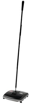 Rubbermaid Commercial Products Executive Serie Teppichkehrer 16,5 cm Schwarz – Mechanisch, kabellos für Hartböden & Teppiche, entfernt Staub, Schmutz & Krümel – FG421288BLA