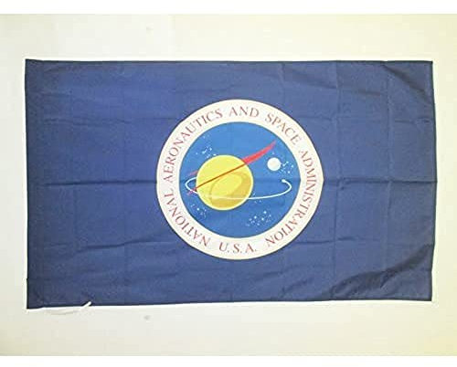 AZ FLAG - Drapeau NASA des Etats-Unis - 150x90 cm - Drapeau National Aeronautics And Space Administration Des Usa 100% Polyester Avec Fourreau et cordelette - Pavillon 110 g