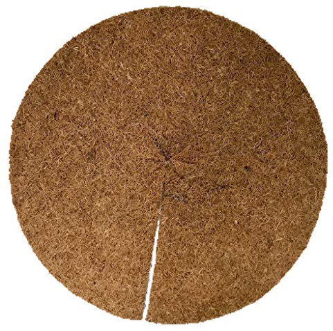 Mulchscheiben aus 100 % Kokos, 50er Pack, Durchmesser: 80 cm, ca. 0,7 cm dick, (EUR 6,99 je Stück), Matte geeignet als Unkrautschutz, Winterschutz, Pflanzenschutz, 100% biologisch abbaubar, nachhaltig