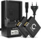 CELLONIC, Batteria per Fotocamera, Compatibile con Leica D-Lux 3, 4, 2, C-Lux 1, BP-DC4, BP-DC4-E (3.7V, 1100mAh) 2 Pezzi + Caricabatterie