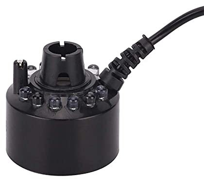 YOUTHINK Nebel Hersteller, Mini Ultraschall Mist Maker Mist Maker Mit 12 Led Licht Farbwechsel Zerstäuber Indoor Outdoor für Teich Aquarium Garten Halloween