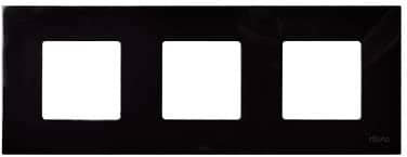 CABLEPELADO Funda intercambiable para marco 3 elementos Simon 27 Play | Funda de 3 elementos | 2700637-071 | Apto para superficie y empotrar | Dimensiones: 85x233 mm | Color Antracita