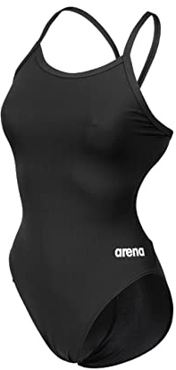 ARENA Solid Challenge Team Costume Intero Donna, Costume Donna ad Asciugatura Rapida, Costume da Bagno Sportivo in Tessuto MaxLife Eco Resistente al Cloro, Protezione UV, Tessuto Frontale Foderato