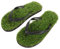 OFFSCH 1Paar Lawn Flip-flops für Strand und Schwimmbad Unisex Sandalen PVC und EVA mit Kunstrasen-oberfläche für Barfuß Gefühl für Erwachsene und Junge Mädchen