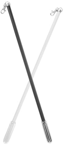 Cabilock Tringle à Rideaux Manuelle 50 Cm En Alliage D'aluminium Et Plastique Lot De 2 Ouvre-rideau Simple Pour Rideaux Lourds Conception Solide Pour Salon Et Chambre