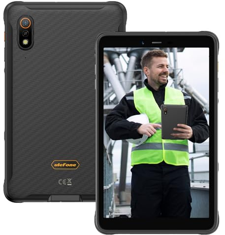 Ulefone Armor Pad Pro Rugged Tablet, Octa Core 16GB + 128GB, 48MP + 32MP, 7650mAh, 8 Inch IP69K Waterproof Tablet, Android 13, Dual Speakers Dual 4G, uSmart Expansion Connector, BT5.2/GPS/NFC