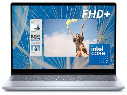 Dell Inspiron 14 7440 2-in-1 Ordinateur Portable 14 16:10 FHD+ Tactile, Intel Core 7 150U, Intel, RAM 16Go, SSD 1To, Windows 11 Home, Clavier rétroéclairé AZERTY Français, Cloud Aluminium