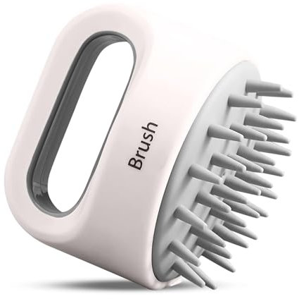 Kopfhaut Massagebürste Silikon, Kopfhaut-Massage-Bürste, Shampoo-Bürste, Reduzierung von Schuppen, entspannende Shampoo-Bürste (nass & trocken) für Peeling & Kopfhaut-Massage