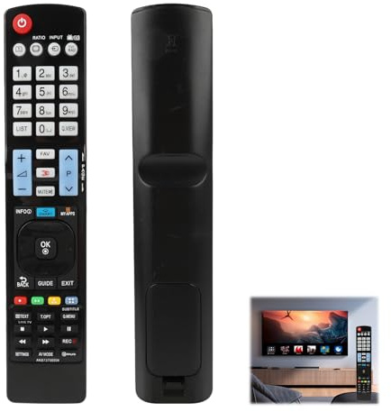 Universell fjärrkontroll för alla LG TV-apparater - kompatibel med alla modeller, plug and play-installation, hållbar och lätt att använda för optimal TV-upplevelse