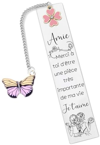Marque-Page Amie Marque-Page pour Meilleure Amie -Cadeau Femme Anniversaire- Idée Cadeaux Original pour Femme - Cadeau pour une Amie- Cadeaux d'Anniversaire et Calendrier de l'Avent (2)