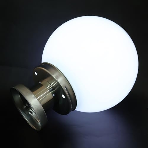 Outanaya Lámpara Bola Solar Exterior Jardín de Plástico Instalación Fácil y Luz Saludable para Iluminación de Patio y Exteriores