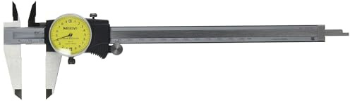 Mitutoyo 505-731 Dial Caliper, 0-6 in Range, 0.001 in Graduation, Stainless Steel Caliper with Easy-Read Dial for Precision Measurement and Inspection