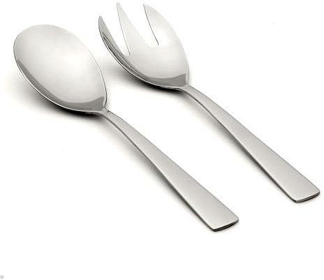 Oneida Nocha 2 Piece Everyday Flatware Salad, 18/0 Stainless Steel, Silverware Set