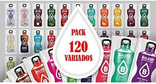 Bolero Mix 120 - Bolsitas de coco, almendra y melón, color naranja y rojo