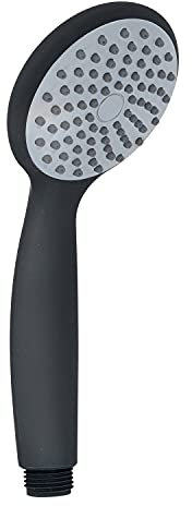 GEDY G-Easy 04, Doccetta per doccia 1 getto, Soffione doccia in ABS con finitura nera, 5 anni di garanzia, Design R&S Gedy, Filtro doccia antisabbia incluso