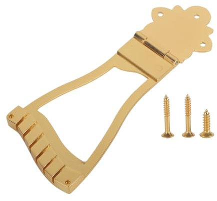 Gitarren-Saitenhalter, Metallsteg-Saitenhalter, Musikinstrumentenzubehör für Hollow Jazz Archtop-Gitarre