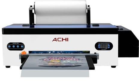 CNCZONE A3 1390 DTF Printer Roll and Sheet 2-in-1 Heat Transfer PET Roll Film Direct to Film T-Shirt Printer, Blue