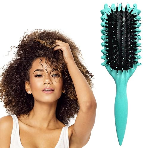 Sorbay Define Curls Brush For Curly Hair Products For Wavy Straight Bounce Curly Hair Brush Curling Comb Hairbrush Curl Define Brush Suitable for Women And Men (UK BRAND)