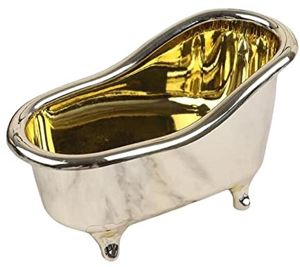 Porte-savon de baignoire vintage pour douche, salle de bain, accessoires de table, doré, 12 x 7 x 5,5 cm