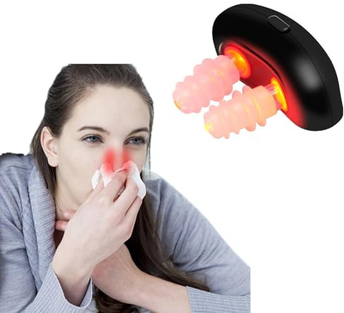 Rotlicht-Nasentherapie-Instrument,Rotlichtlampe Therapie, Red Light Therapy Physiotherapie-Nasenberuhigungsgerät,Physiotherapie Nasenberuhigungsgerät,Rotlichtlampe Rhinitis Therapiegerät