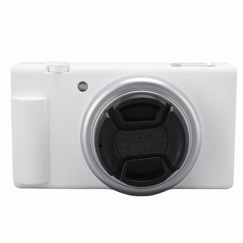 5K-Digitalkamera für Fotografie, 80 MP HD, 2,8-Zoll-Klappbildschirm, 5-Achsen-Präzise Gyro-stabilisierte Kompaktkamera für Anfänger, Weiß